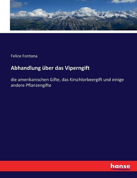 Produktbild: Abhandlung &uuml;ber das Viperngift