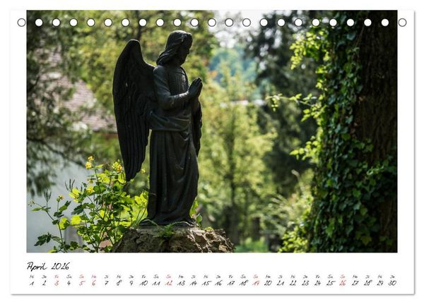 Produktbild: Alter Friedhof Freiburg (Tischkalender 2026 DIN A5 quer), CALVENDO Monatskalender