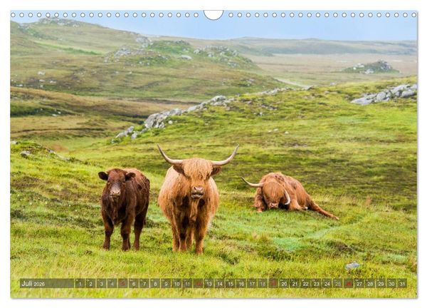 Produktbild: Quer durch Schottland (Wandkalender 2026 DIN A3 quer), CALVENDO Monatskalender