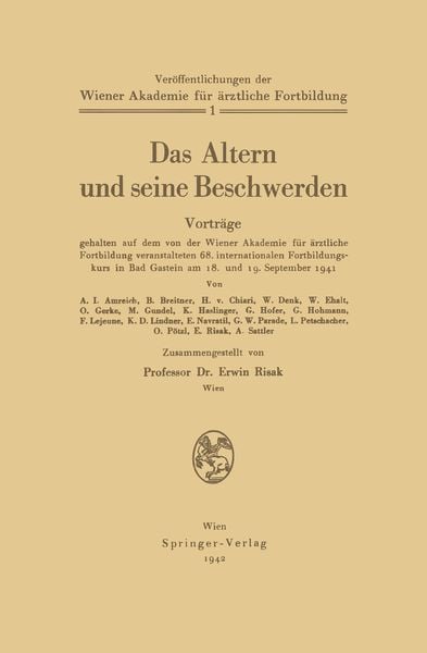 Produktbild: Das Altern und seine Beschwerden