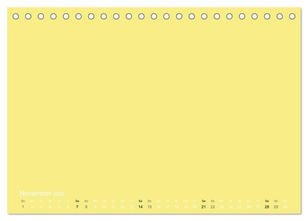 Produktbild: Bastelkalender - Gelb (Tischkalender 2026 DIN A5 quer), CALVENDO Monatskalender