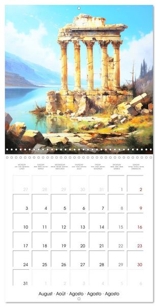 Produktbild: Scenes of Ancient Greece (Wall Calendar 2026 12 &times; 12 Inch) CALVENDO 12 Month Wall Calendar