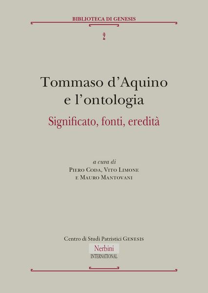 Produktbild: Tommaso d'Aquino e l'ontologia. Significato, fonti, eredit&agrave;