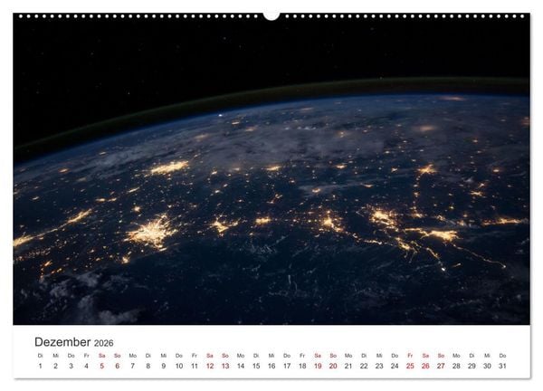 Produktbild: Satellitenbilder - Spektakul&auml;re Aufnahmen aus dem Weltall (hochwertiger Premium Wandkalender 2026 DIN A2 quer), Kunstdruck in Hochglanz