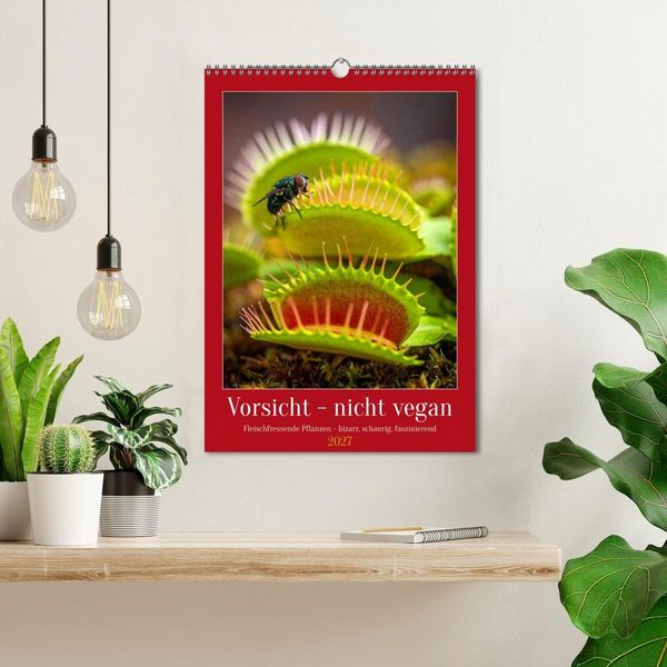 Produktbild: Vorsicht - nicht vegan (Wandkalender 2027 DIN A3 hoch), CALVENDO Monatskalender
