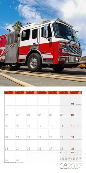 Produktbild: Feuerwehr Kalender 2027 - 30x30 - Art12