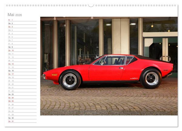 Produktbild: De Tomaso Pantera (hochwertiger Premium Wandkalender 2026 DIN A2 quer), Kunstdruck in Hochglanz