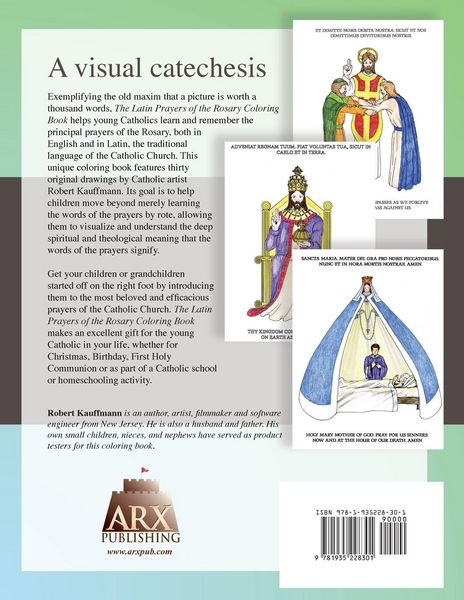Produktbild: Latin Prayers of the Rosary Coloring Book