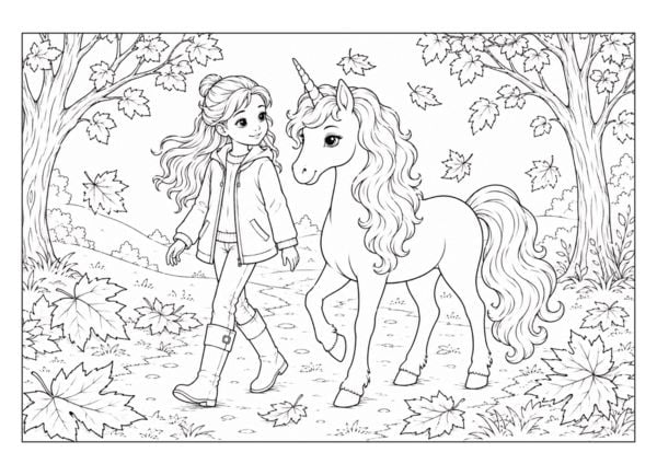 Produktbild: Einhorn Malbuch f&uuml;r M&auml;dchen von 6&ndash;8 Jahren mit 50 zauberhaften Ausmalbildern