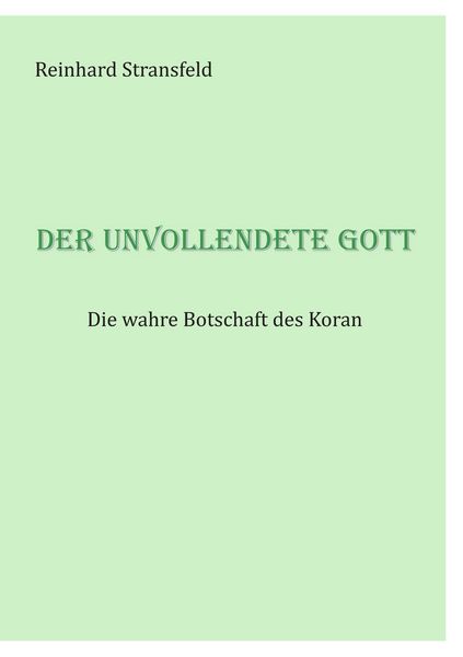 Produktbild: Der unvollendete Gott