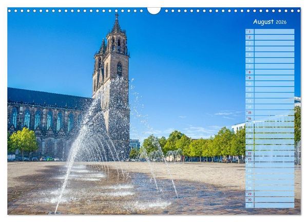 Produktbild: Magdeburg an der Elbe - Der Planer (Wandkalender 2026 DIN A3 quer), CALVENDO Monatskalender