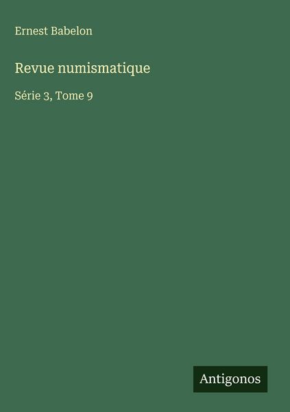 Produktbild: Revue numismatique
