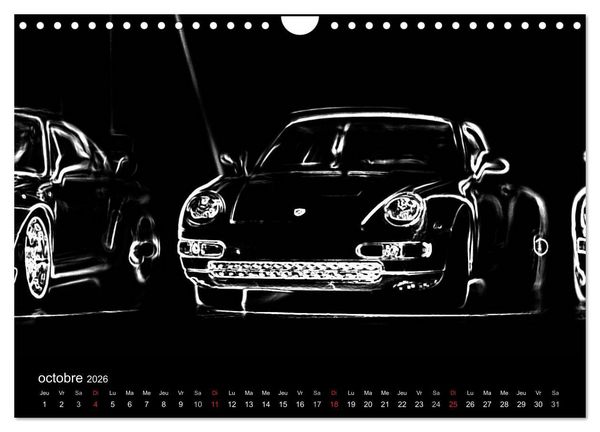 Produktbild: 911 Lignes (Calendrier mural 2026 DIN A4 vertical), CALVENDO calendrier mensuel