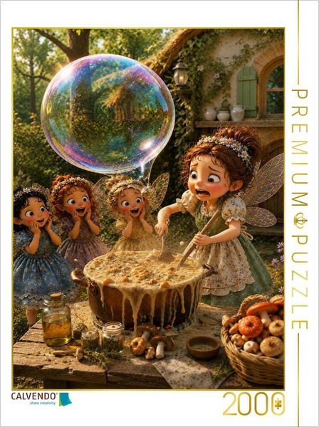 CALVENDO Puzzle Die brodelnde Pilzsuppe | 2000 Teile Lege-Größe 90 × 67 cm Foto-Puzzle für glückliche Stunden