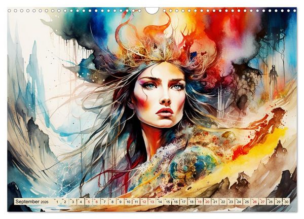 Produktbild: Wilde Ladys (Wandkalender 2026 DIN A3 quer), CALVENDO Monatskalender