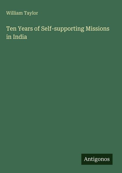 Produktbild: Ten Years of Self-supporting Missions in India