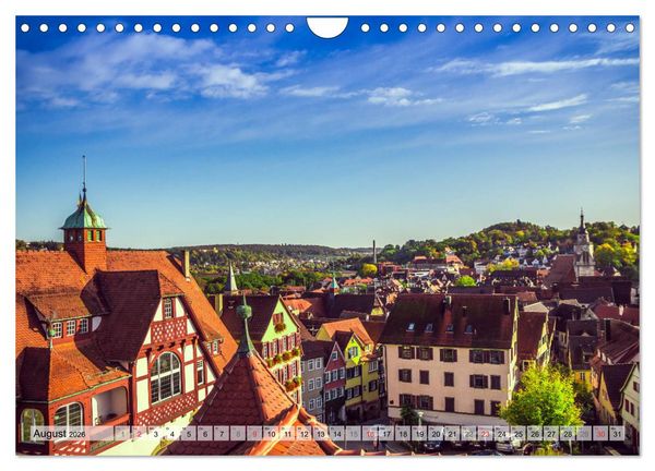 Produktbild: T&uuml;bingen - Impressionen aus der Universit&auml;tsstadt (Wandkalender 2026 DIN A4 quer), CALVENDO Monatskalender