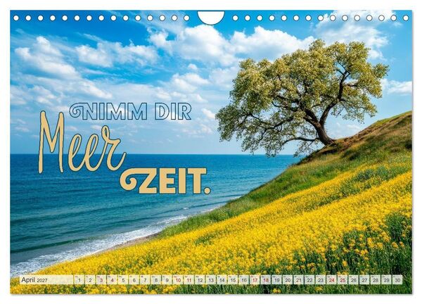 Produktbild: K&Uuml;STENZAUBER Sehnsucht nach Meer (Wandkalender 2027 DIN A4 quer), CALVENDO Monatskalender