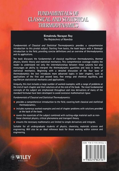 Produktbild: Fundamentals of Classical and Statistical Thermodynamics