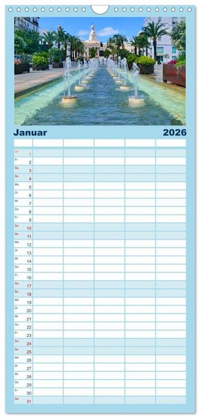 Produktbild: Familienplaner 2026 - Andalusien, Architektur und Tradition mit 5 Spalten (Wandkalender, 21 x 45 cm) CALVENDO