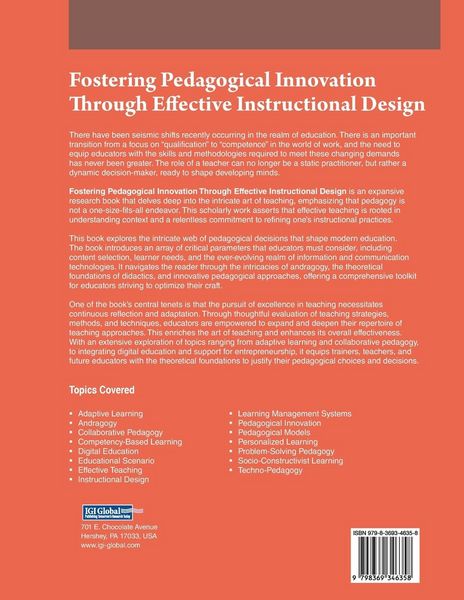 Produktbild: Fostering Pedagogical Innovation Through Effective Instructional Design