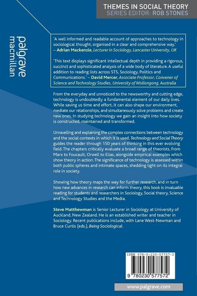 Produktbild: Technology and Social Theory