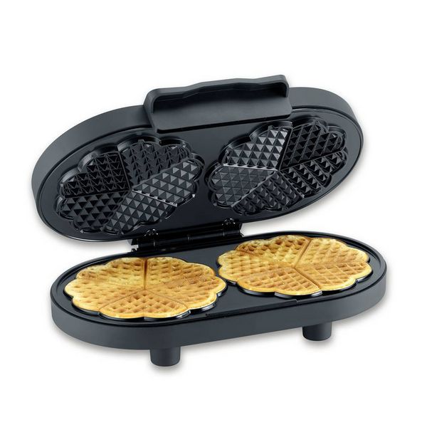 Produktbild: Severin WA 2118 Waffeleisen Kontrollleuchte, klappbar Schwarz