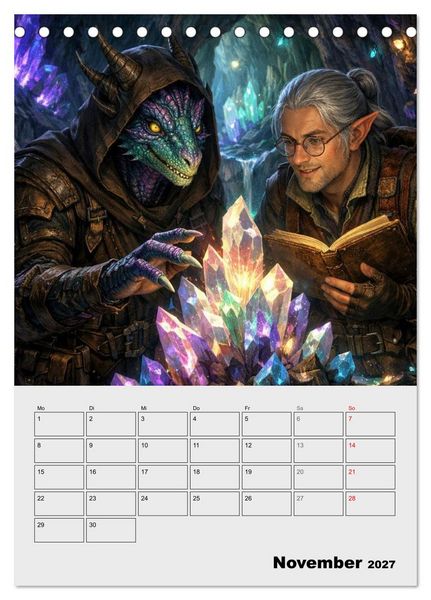 Produktbild: Mythische Gef&auml;hrten (Tischkalender 2027 DIN A5 hoch), CALVENDO Monatskalender