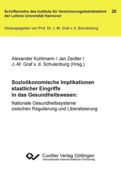 Produktbild: Sozio&ouml;konomische Implikationen staatlicher Eingriffe in das Gesundheitswesen