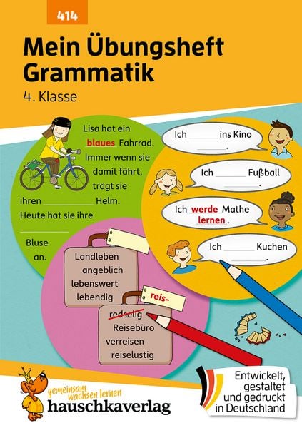Mein Übungsheft Grammatik 4. Klasse, Geheftet von Ulrike Maier, Hauschka Verlag, 978-3-88100-414-5