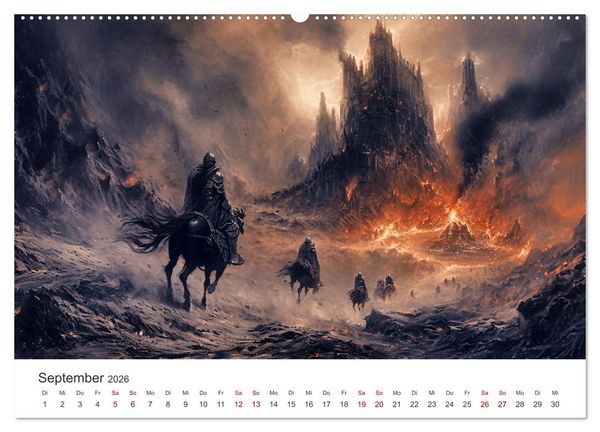 Produktbild: Das Reich der fl&uuml;sternden Schatten (hochwertiger Premium Wandkalender 2026 DIN A2 quer), Kunstdruck in Hochglanz