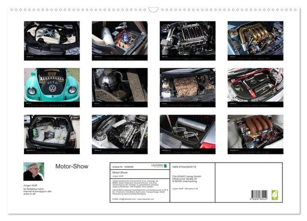 Produktbild: Motor-Show (Wandkalender 2025 DIN A2 quer), CALVENDO Monatskalender
