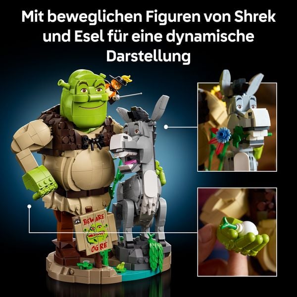 Produktbild: LEGO Shrek 72423 Shrek, Esel und Der gestiefelte Kater, DIY Modellbau