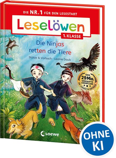 Produktbild: Lesel&ouml;wen 1. Klasse - Die Ninjas retten die Tiere