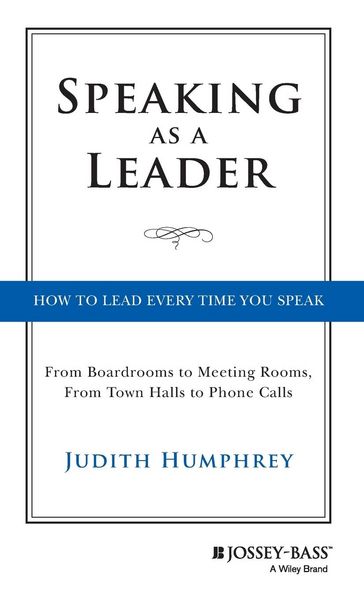 Produktbild: Speaking As a Leader