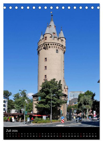 Produktbild: Frankfurt Highlights (Tischkalender 2026 DIN A5 hoch), CALVENDO Monatskalender