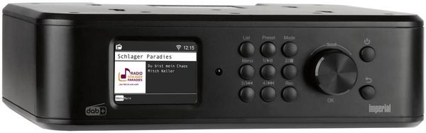 Produktbild: Imperial DABMAN i460 (sw) Internet K&uuml;chenradio Internet, DAB+, UKW, FM Bluetooth&reg;, Internetradio, UKW, USB, WLAN, Notfallradio