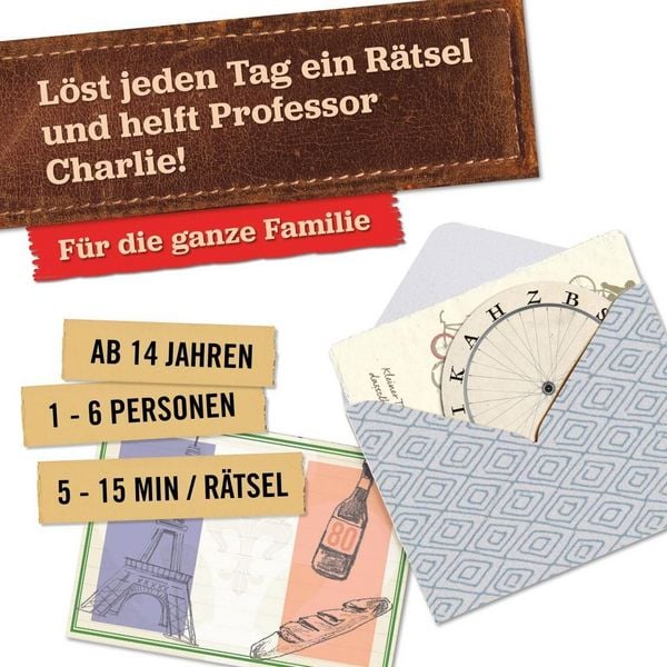 Produktbild: Hidden Games: R&auml;tsel Adventskalender Professor Charlies Reise um die Welt