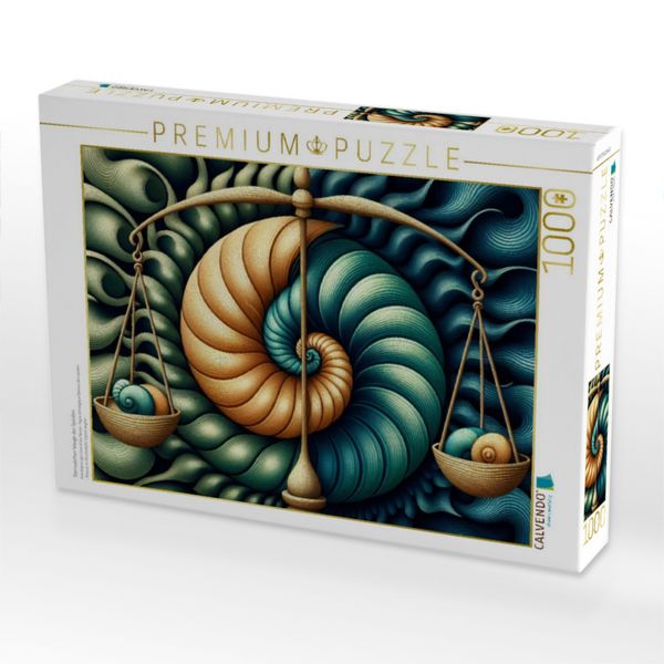 Produktbild: CALVENDO Puzzle Sternzeichen Waage der Spiralen | 1000 Teile Lege-Gr&ouml;&szlig;e 64x48cm Foto-Puzzle f&uuml;r gl&uuml;ckliche Stunden
