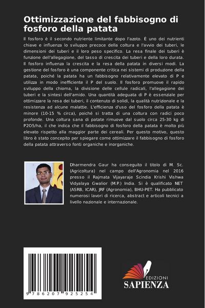 Produktbild: Ottimizzazione del fabbisogno di fosforo della patata
