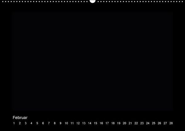 Produktbild: Geburtstags - Bastelkalender - Schwarz (Wandkalender immerw&auml;hrend DIN A2 quer)