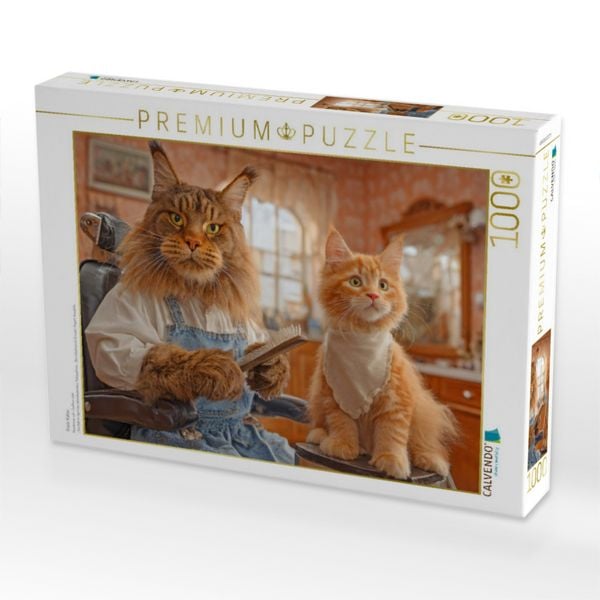 Produktbild: CALVENDO Puzzle Fris&ouml;r Katze | 1000 Teile Lege-Gr&ouml;&szlig;e 64x48cm Foto-Puzzle f&uuml;r gl&uuml;ckliche Stunden