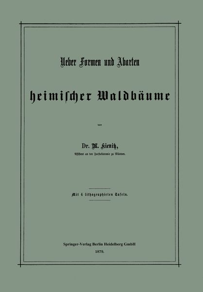 Produktbild: Ueber Formen und Abarten heimischer Waldb&auml;ume