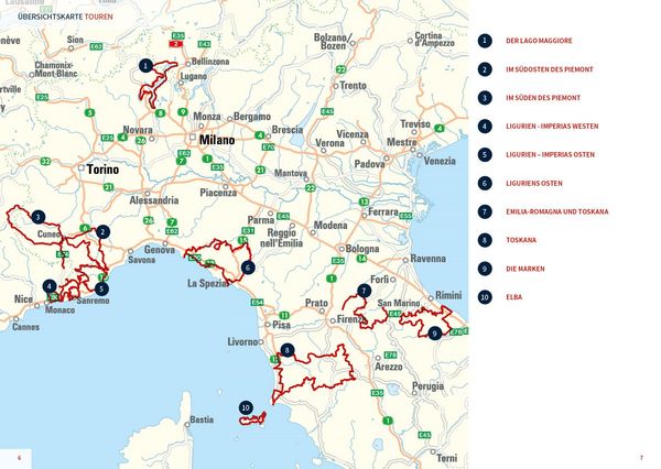 Produktbild: Motorrad Reisef&uuml;hrer Piemont Ligurien Toskana