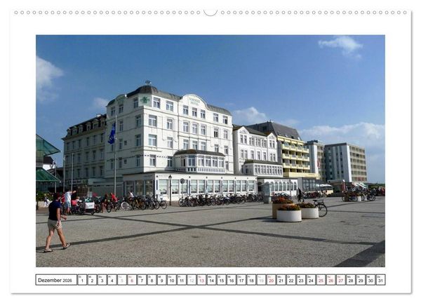 Produktbild: Borkum - Ostfriesische Insel mit Charme (Wandkalender 2026 DIN A2 quer), CALVENDO Monatskalender