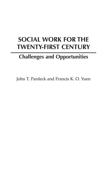 Produktbild: Social Work for the Twenty-first Century
