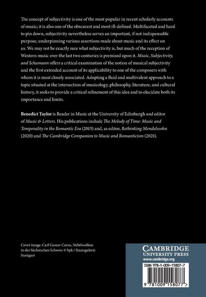 Produktbild: Music, Subjectivity, and Schumann