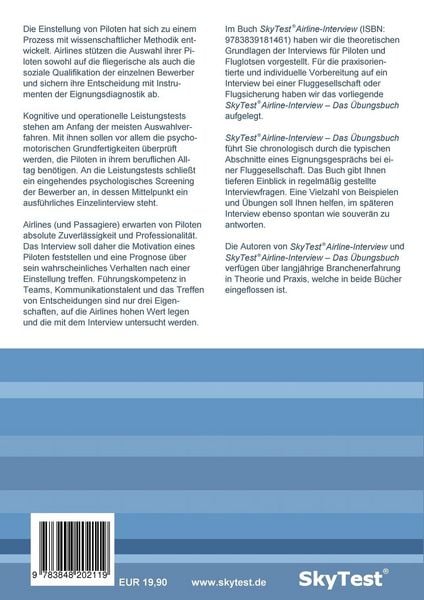 Produktbild: SkyTest&reg; Airline-Interview &ndash; Das &Uuml;bungsbuch