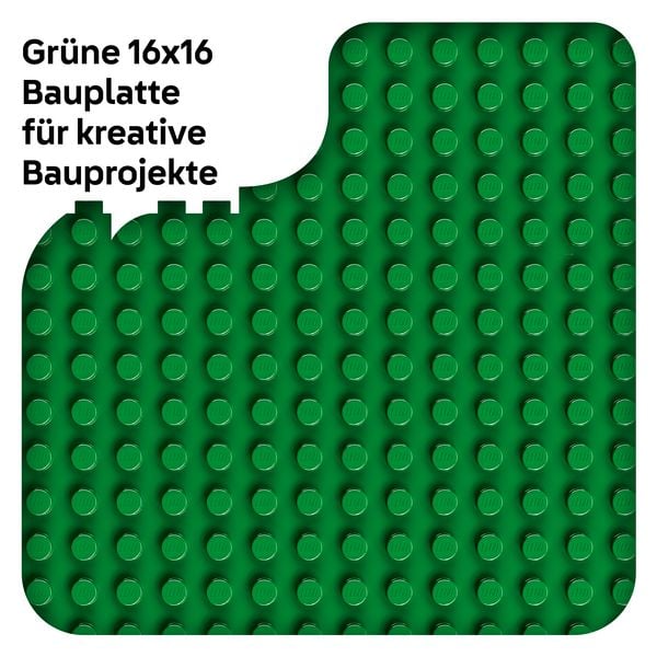Produktbild: LEGO DUPLO Green Building Plate Construction Toy 10460, 16x16 Noppen, in 25x25 cm