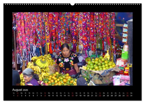 Produktbild: Farbenfrohes Guatemala (Wandkalender 2026 DIN A2 quer), CALVENDO Monatskalender